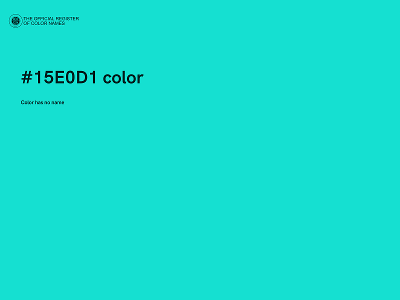 #15E0D1 color image