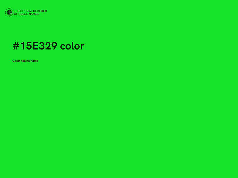 #15E329 color image