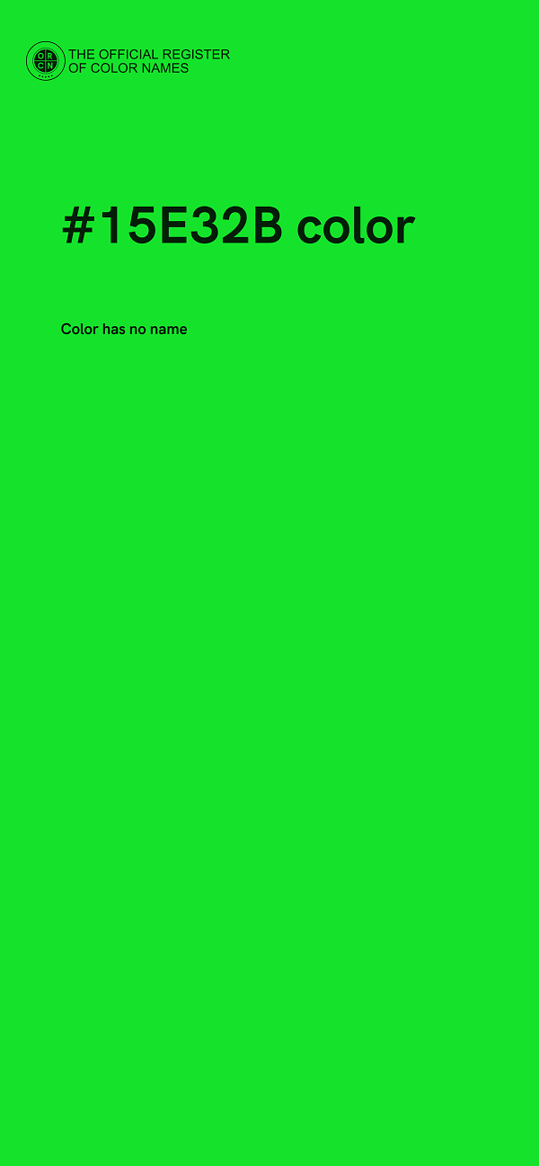 #15E32B color image