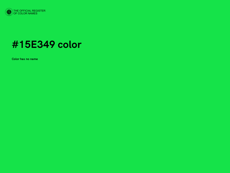 #15E349 color image