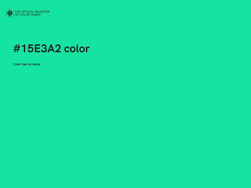 #15E3A2 color image
