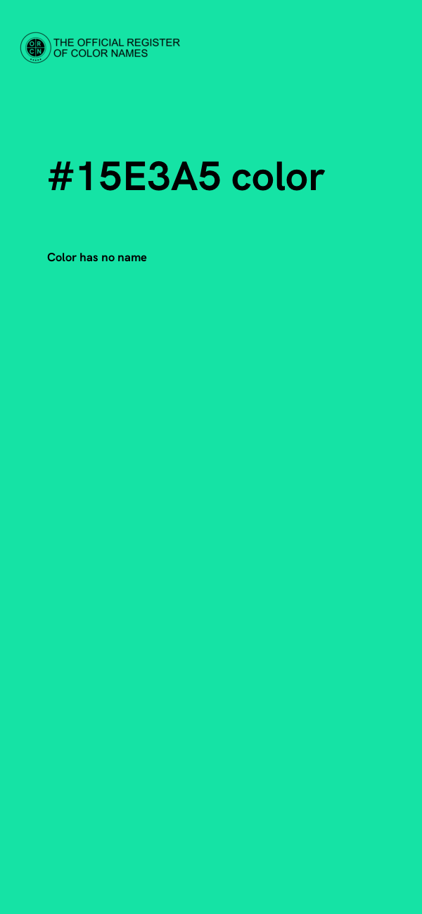 #15E3A5 color image