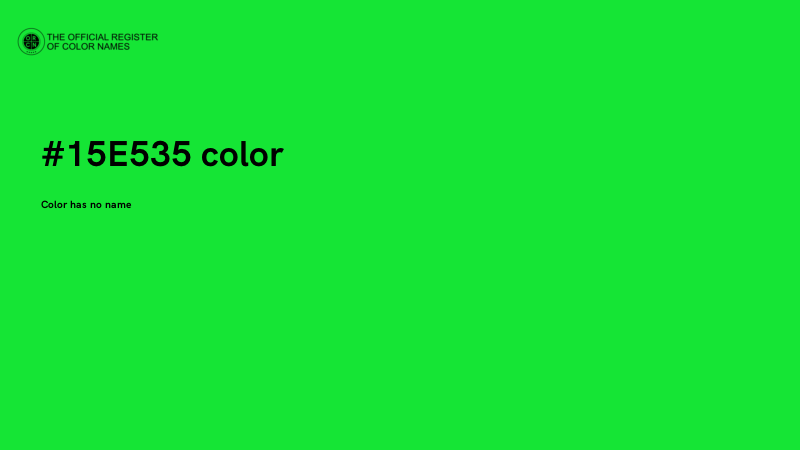 #15E535 color image