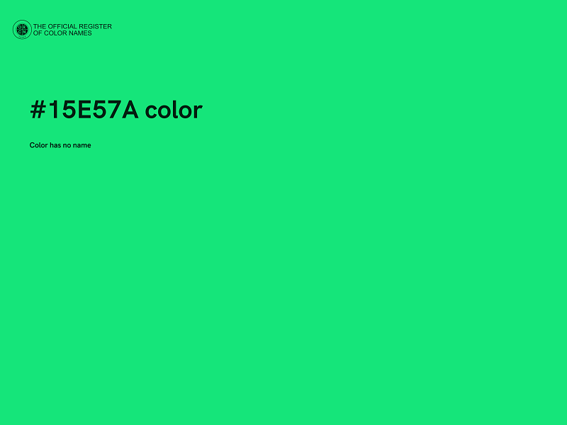 #15E57A color image