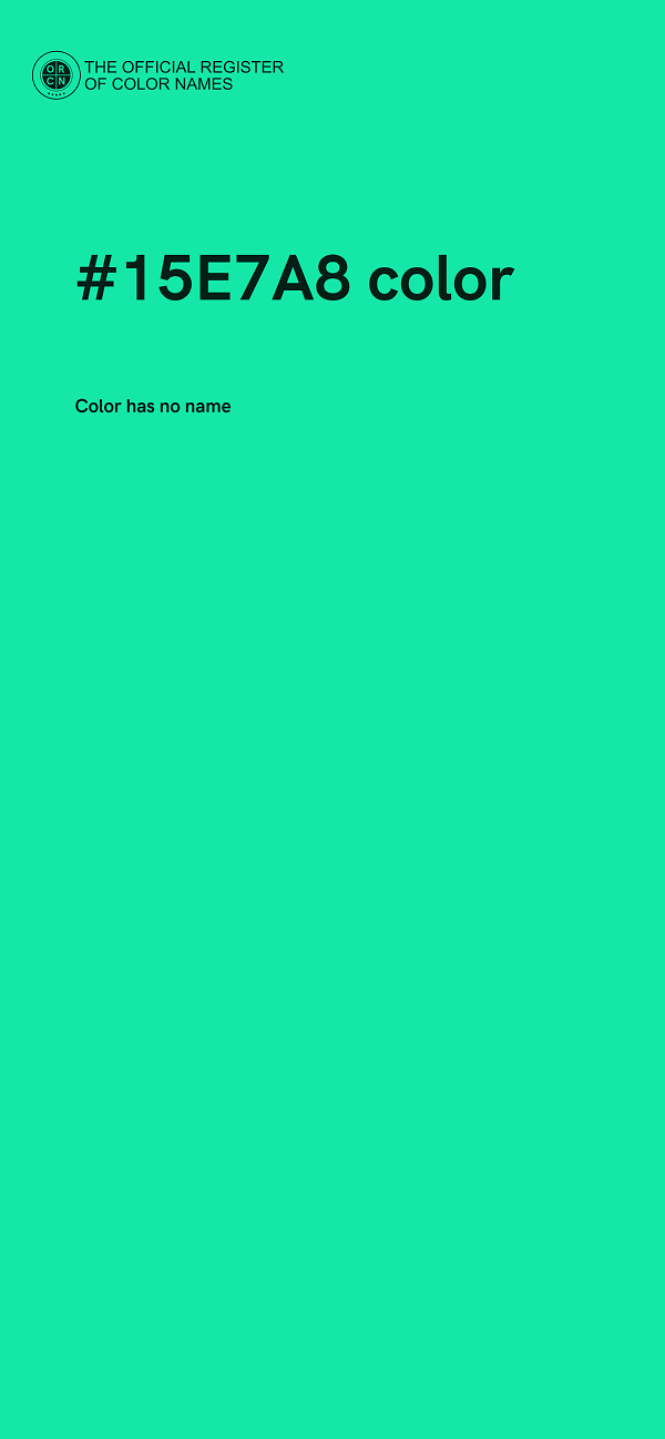 #15E7A8 color image