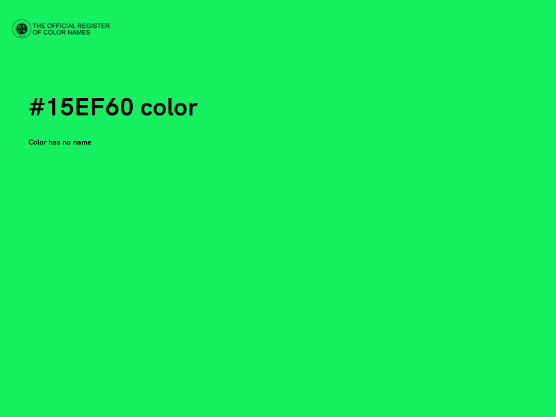 #15EF60 color image