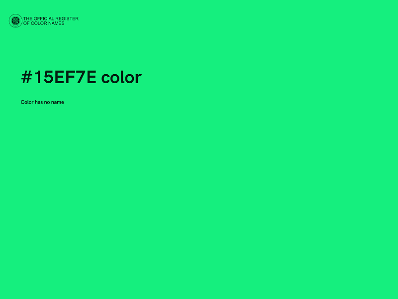 #15EF7E color image