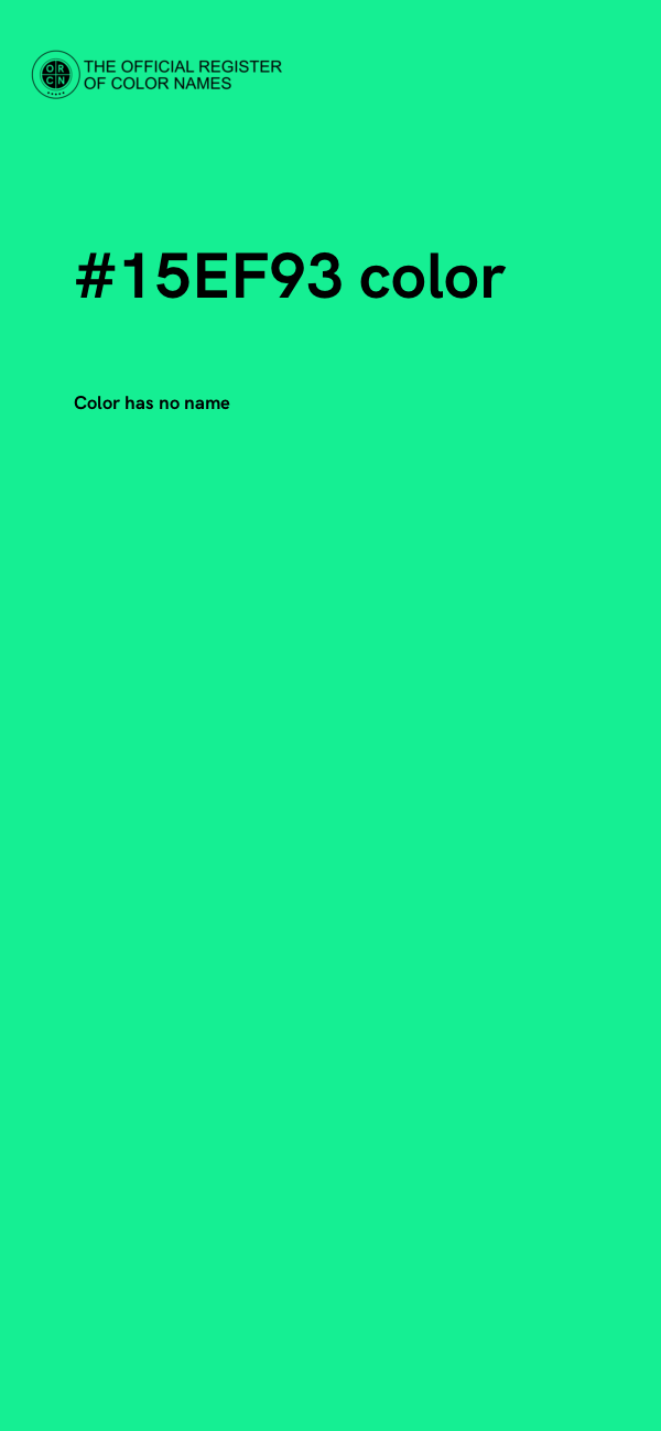 #15EF93 color image