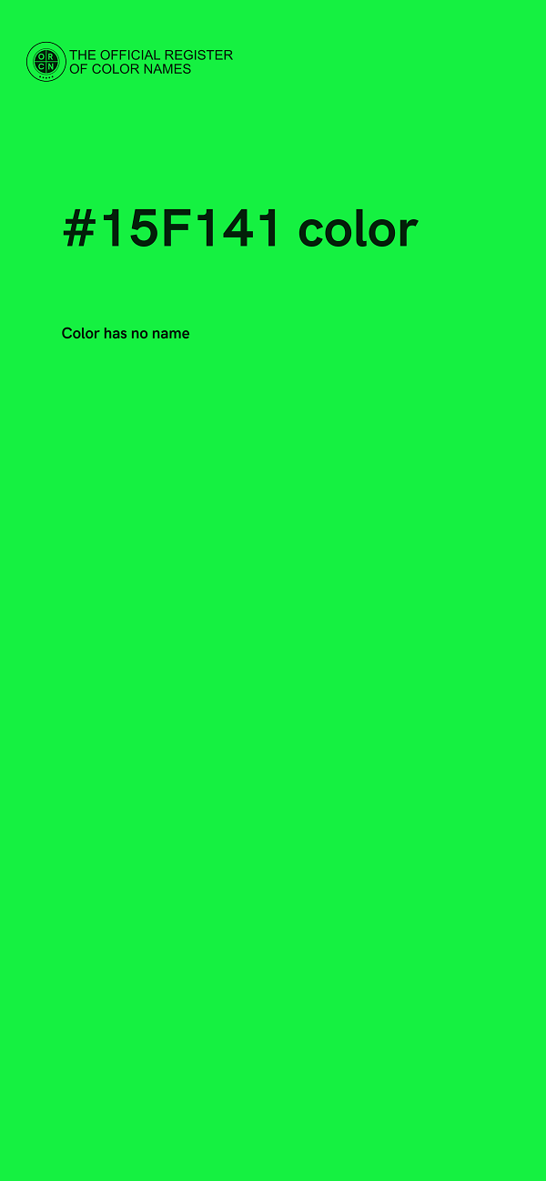 #15F141 color image