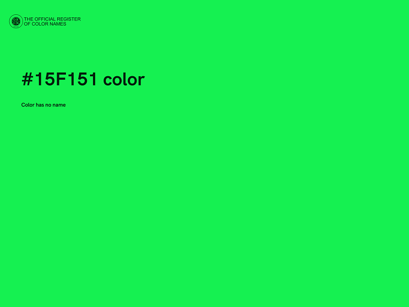 #15F151 color image