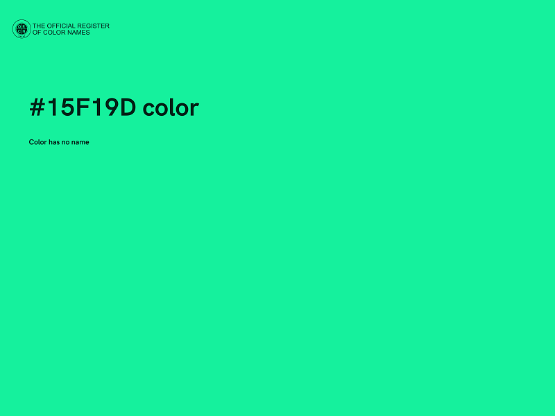 #15F19D color image