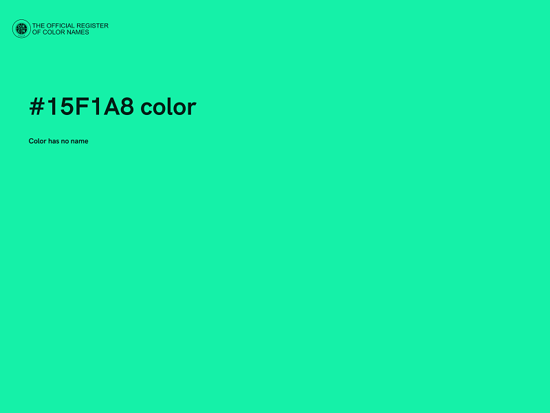 #15F1A8 color image