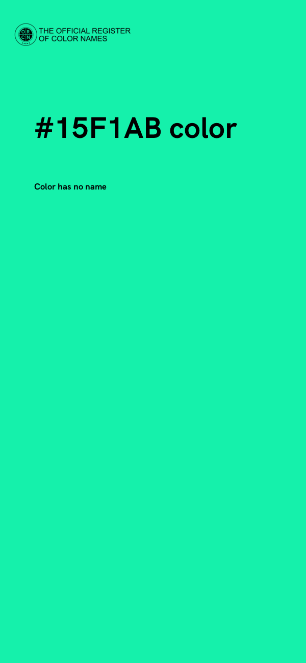 #15F1AB color image