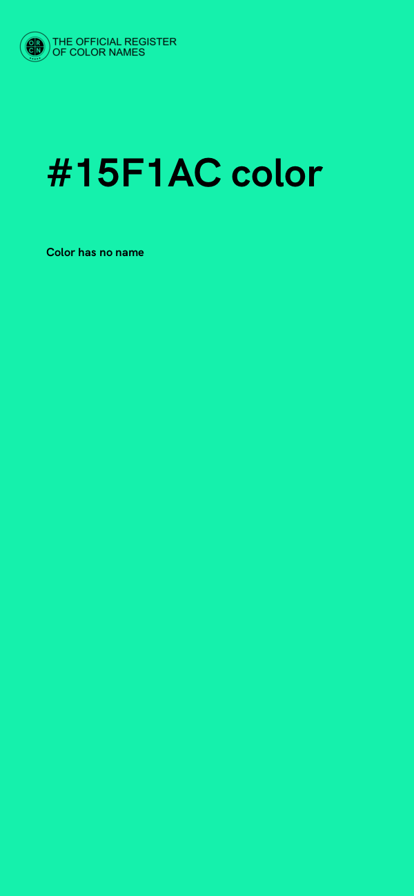 #15F1AC color image