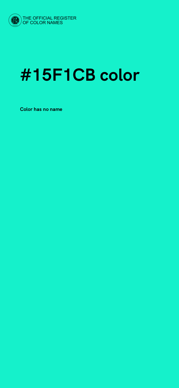 #15F1CB color image