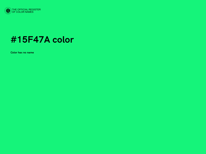 #15F47A color image