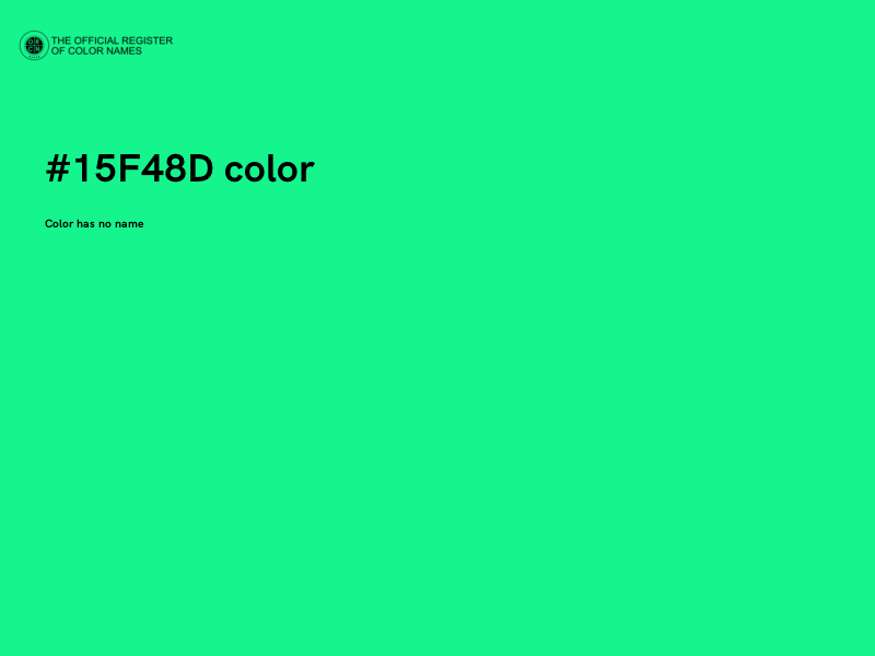 #15F48D color image