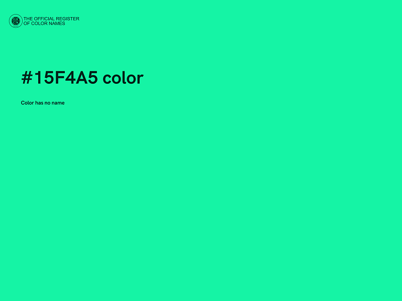 #15F4A5 color image