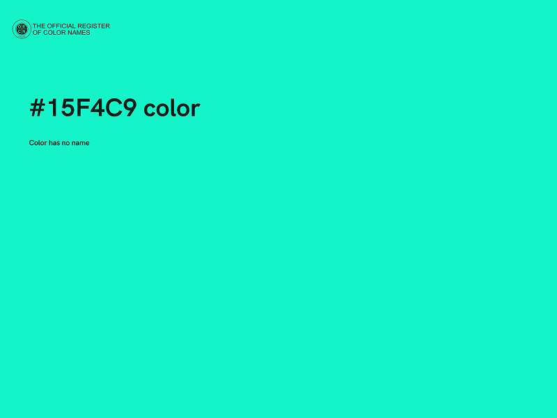 #15F4C9 color image