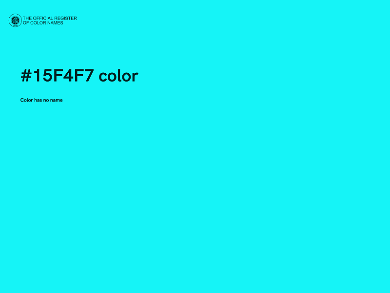 #15F4F7 color image