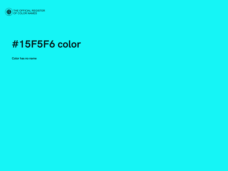 #15F5F6 color image