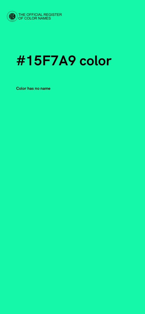 #15F7A9 color image