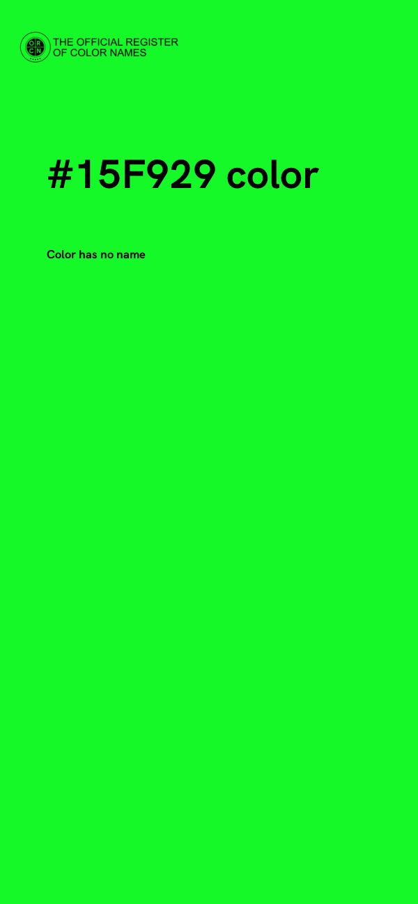 #15F929 color image