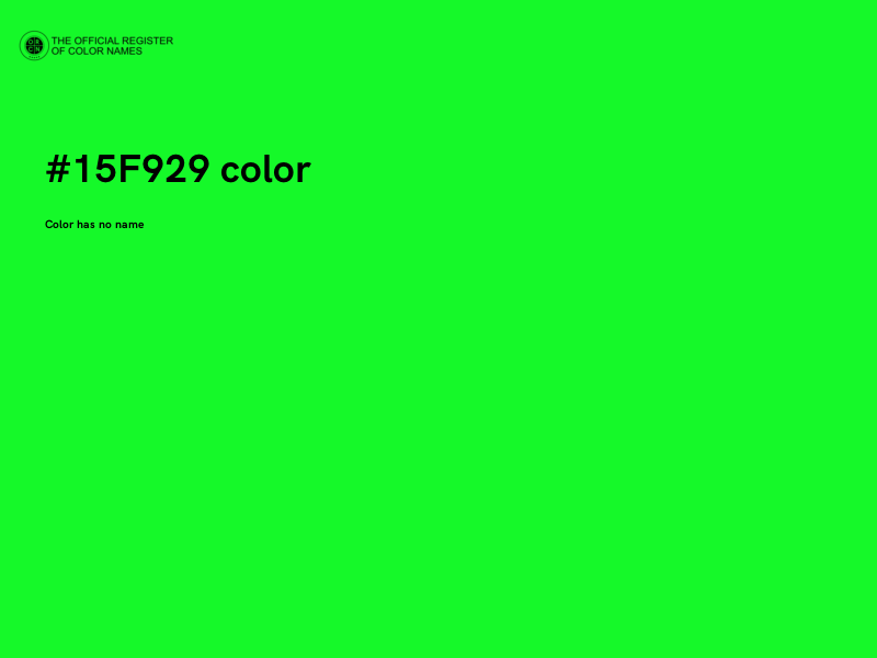 #15F929 color image