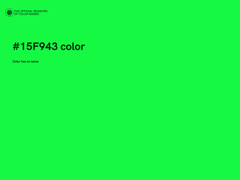 #15F943 color image