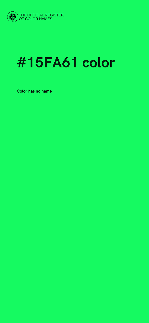 #15FA61 color image