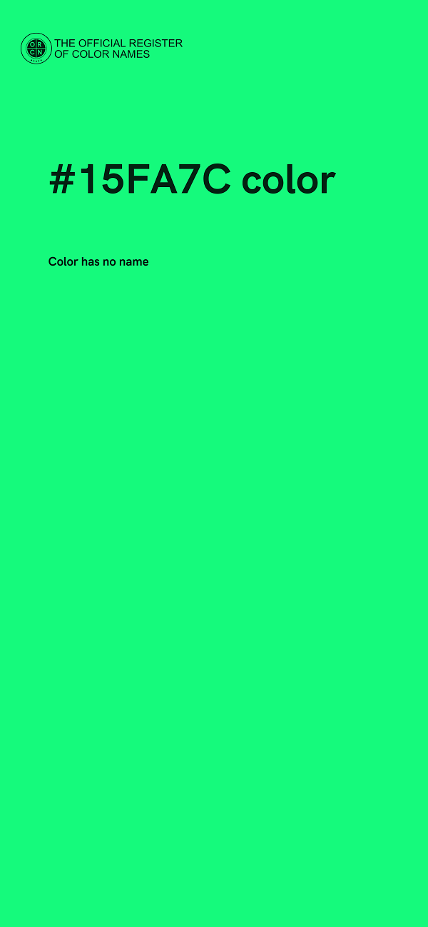 #15FA7C color image