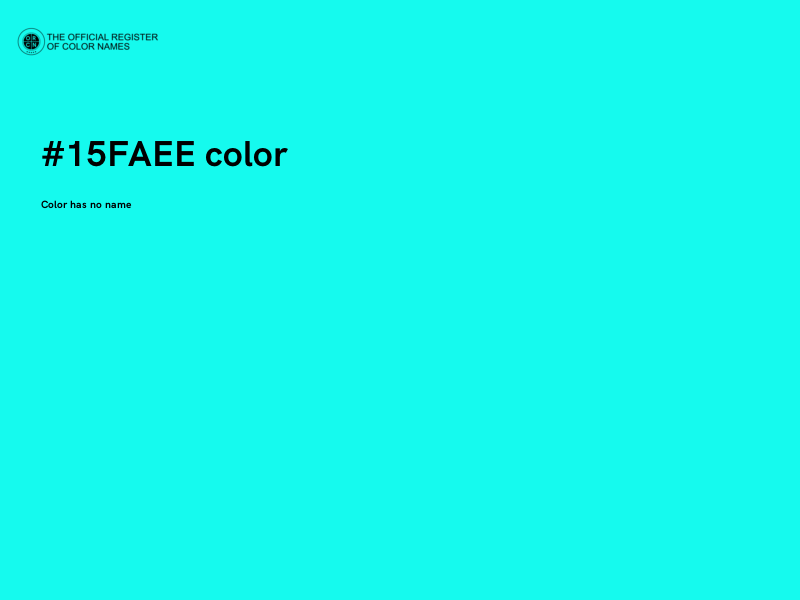 #15FAEE color image