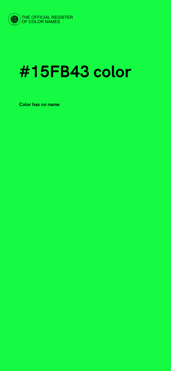 #15FB43 color image