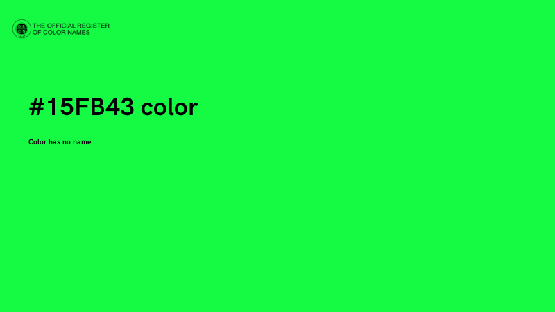 #15FB43 color image