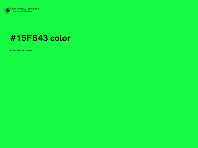 #15FB43 color image
