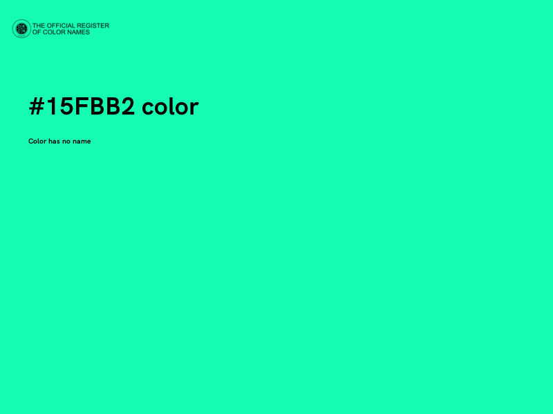 #15FBB2 color image