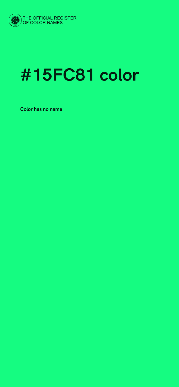 #15FC81 color image