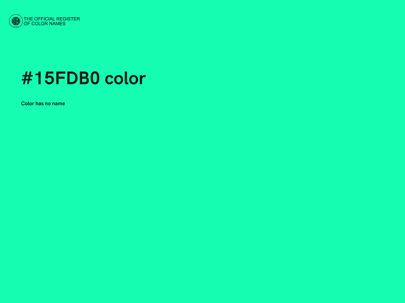 #15FDB0 color image