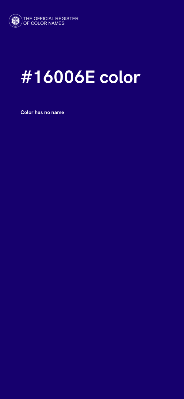 #16006E color image