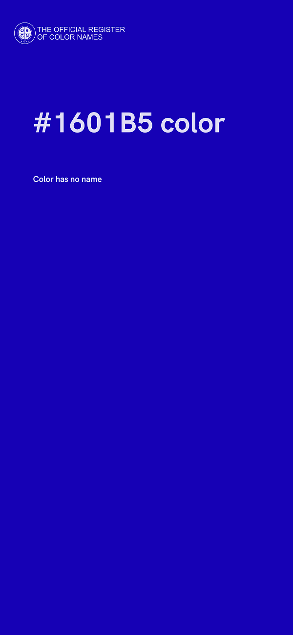 #1601B5 color image