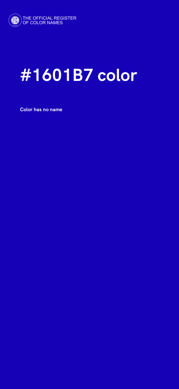#1601B7 color image
