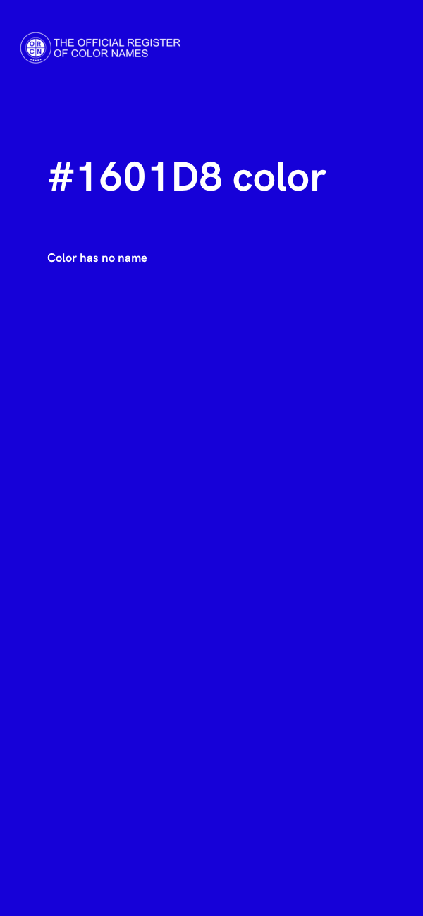 #1601D8 color image