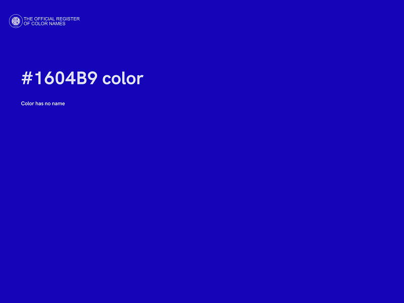 #1604B9 color image