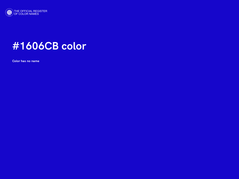 #1606CB color image