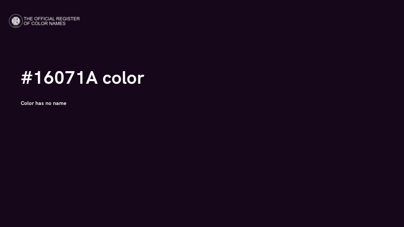 #16071A color image