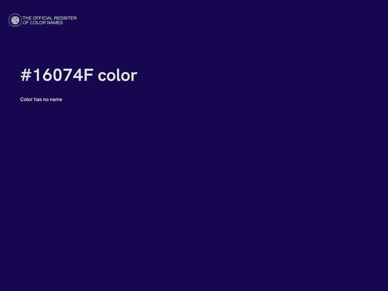 #16074F color image