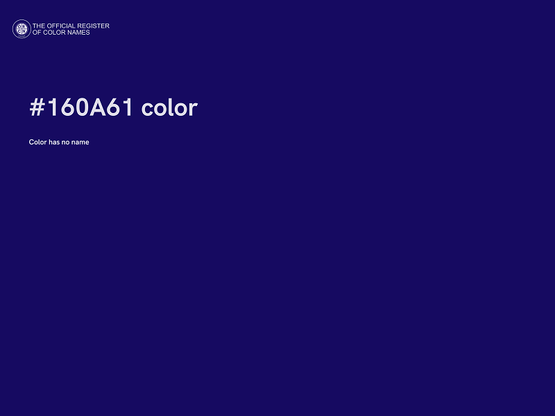 #160A61 color image