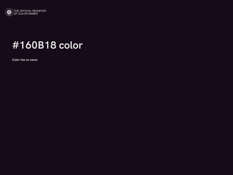 #160B18 color image