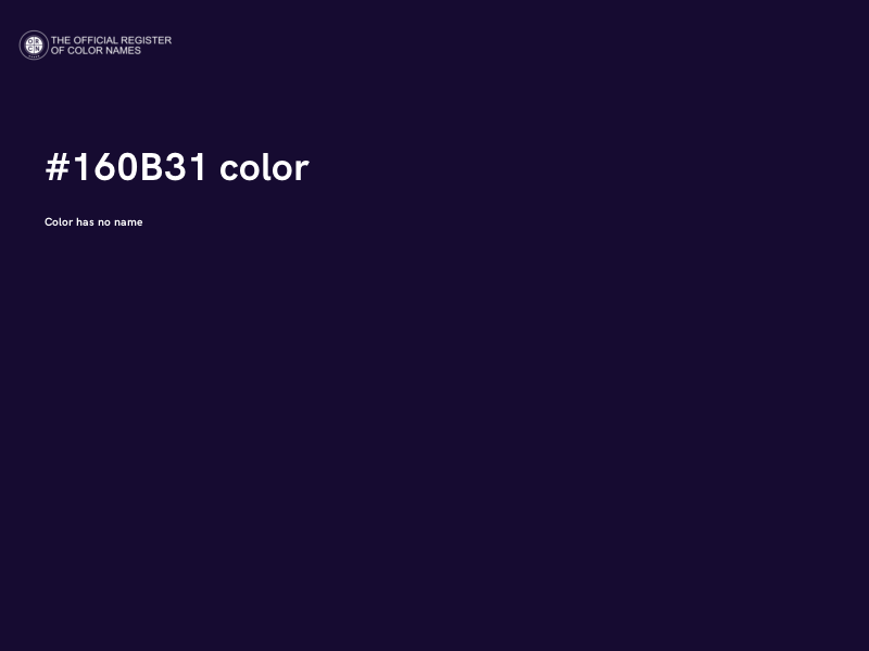 #160B31 color image