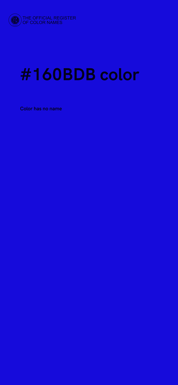 #160BDB color image